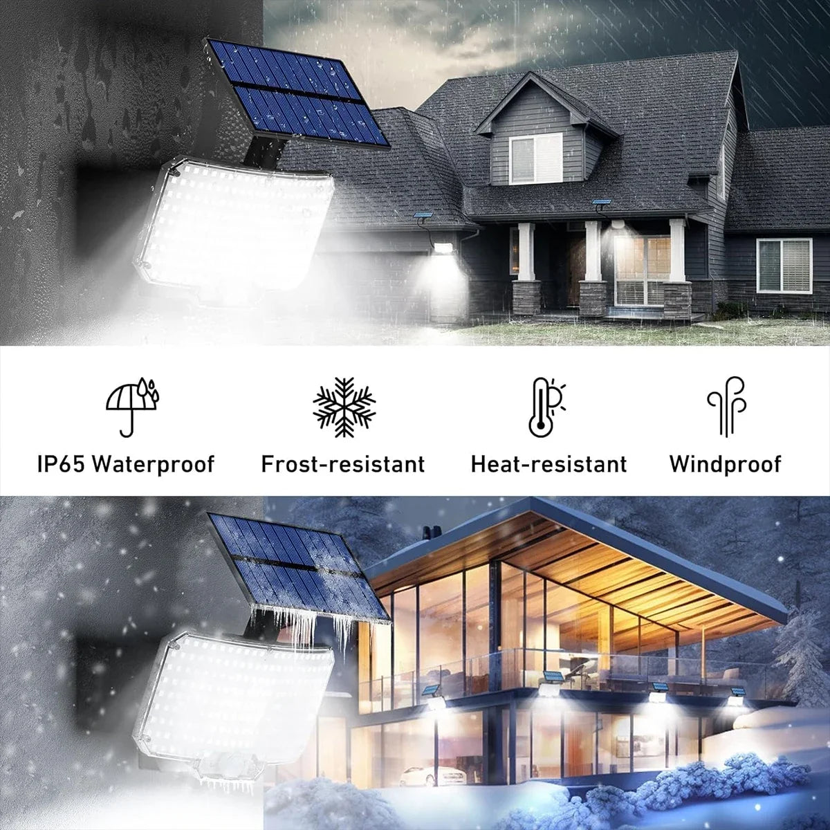234 LED Solar Motion Sensor Flood Light – 3 Modes, IP65