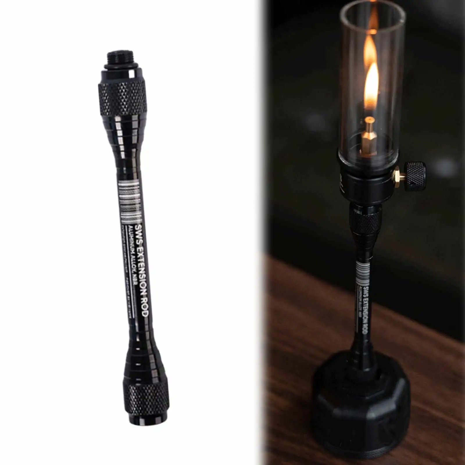 Outdoor Camping Gas Light Extension Rod Aluminum Alloy Extender Pole