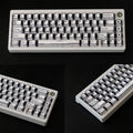 652F Keycaps Unique Black White Keycap Fade Resistant PBT Zpaxo CN