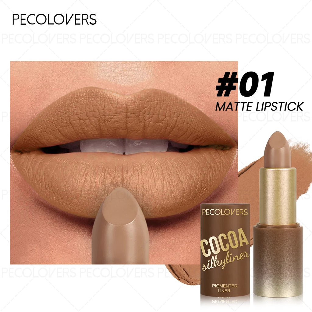 Matte Waterproof Long-lasting Lipstick Non-greasy Easy Use Perfect Zpaxo 01