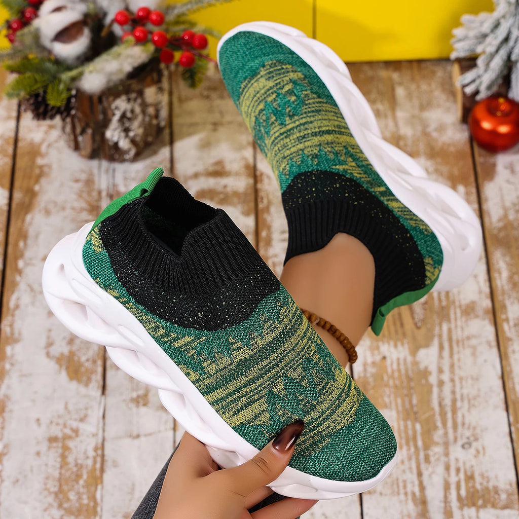 Women Sneakers 2025 New Breathable Trendy Sneakers Wear-resistant Soft Sole Flat Walking Shoes Women Fashion Mesh Sneakers Women Zpaxo
