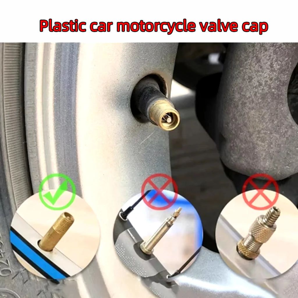 Universal Dome Tire Valve Stem Caps with O-Ring Seal – 4-Pack