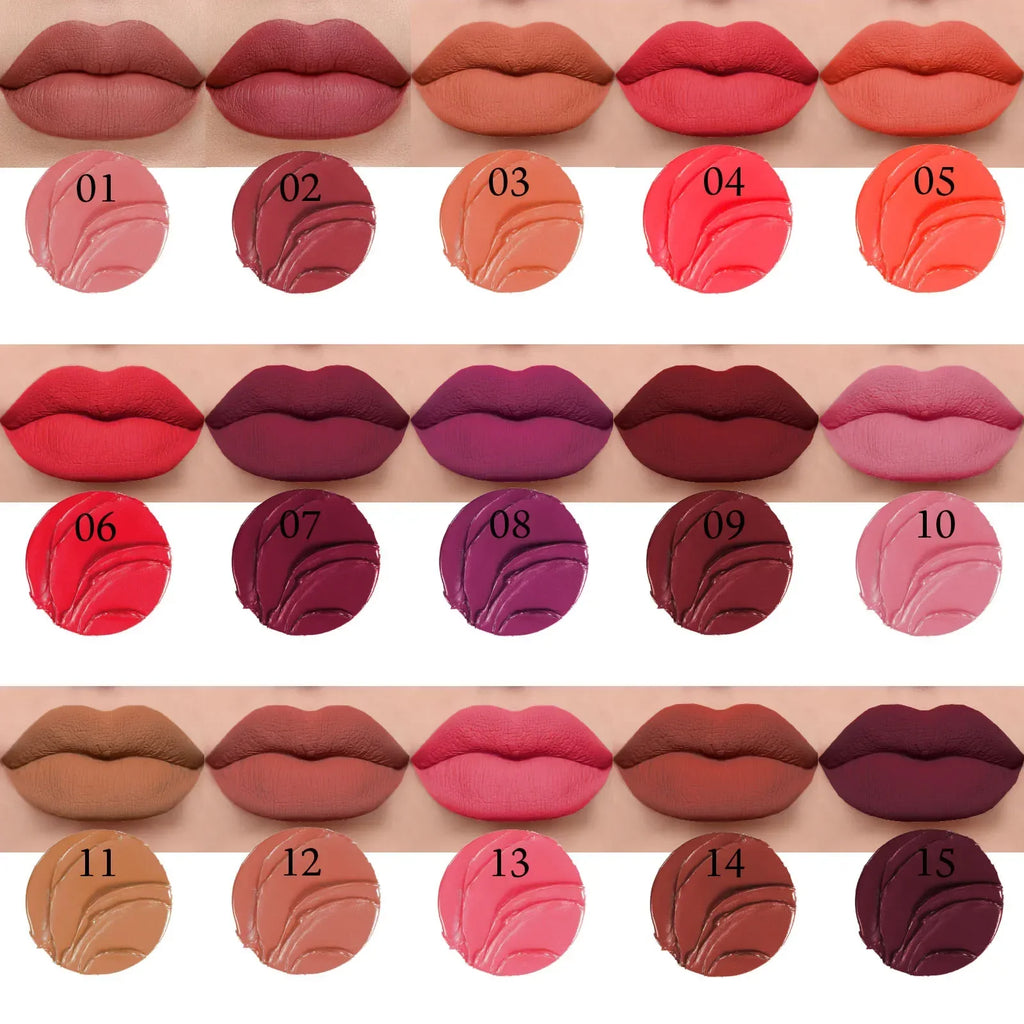 Velvet Matte Lipstick Long Lasting Waterproof Sexy Lipbalm Non-stick