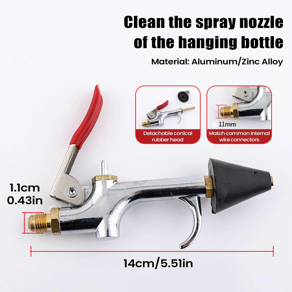 Blower Nozzle Alloy Cleaning Attachment Car Air Conditioner Blower Nozzle for Truck Vehicle Automotive Pickup SUV Home Workshop Zpaxo