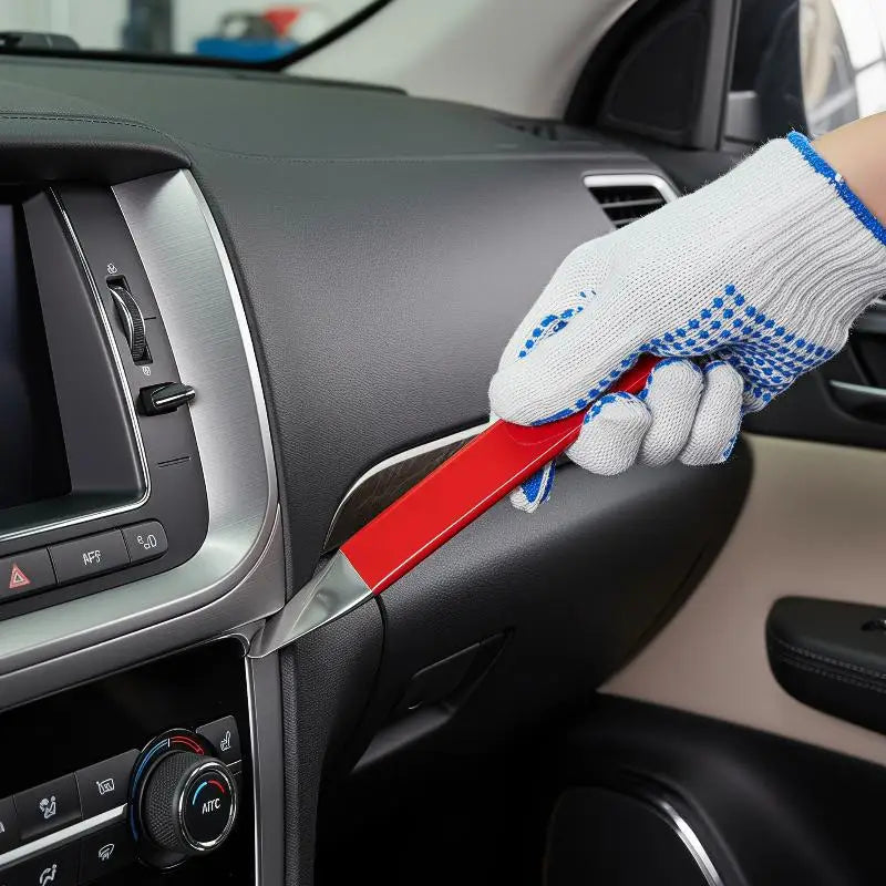 Professional Stainless Steel Car Pry Bar Horizontal Auto Interior Zpaxo
