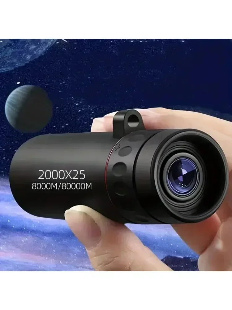 Mini 2000x25 HD Monocular Telescope with Phone Holder Monocular Telescope Zpaxo 2000x25 Telescope