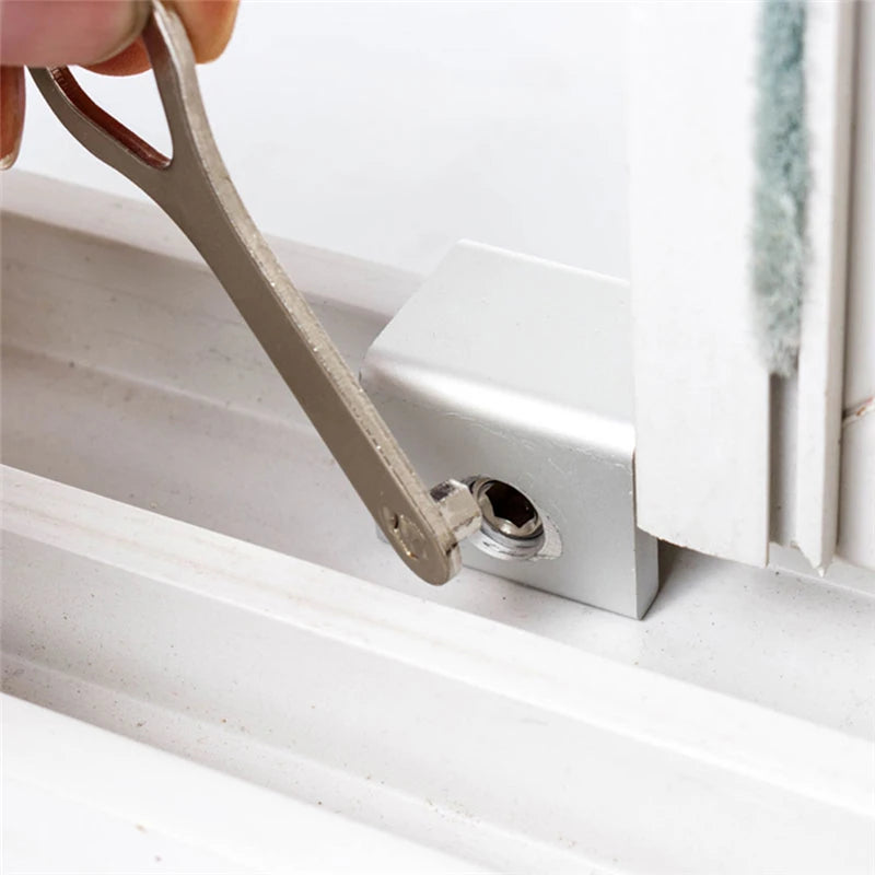 Child Protection Baby Safety Adjustable Sliding Window Locks Stop Aluminum Alloy Security Lock With Keys Safety Window Lock Zpaxo