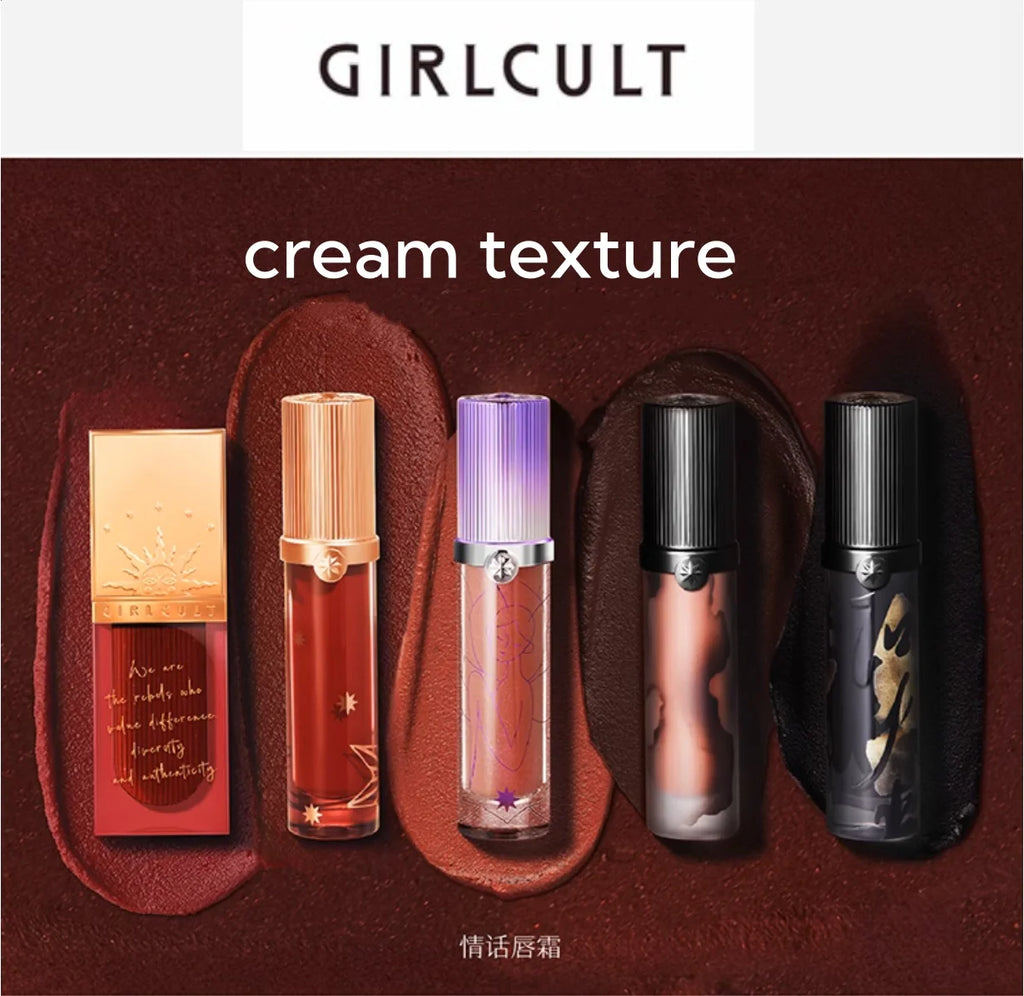 Girlcult Lip Cream Mud Thin Matte Soft Mist Velvet Liquid Lipstick Zpaxo