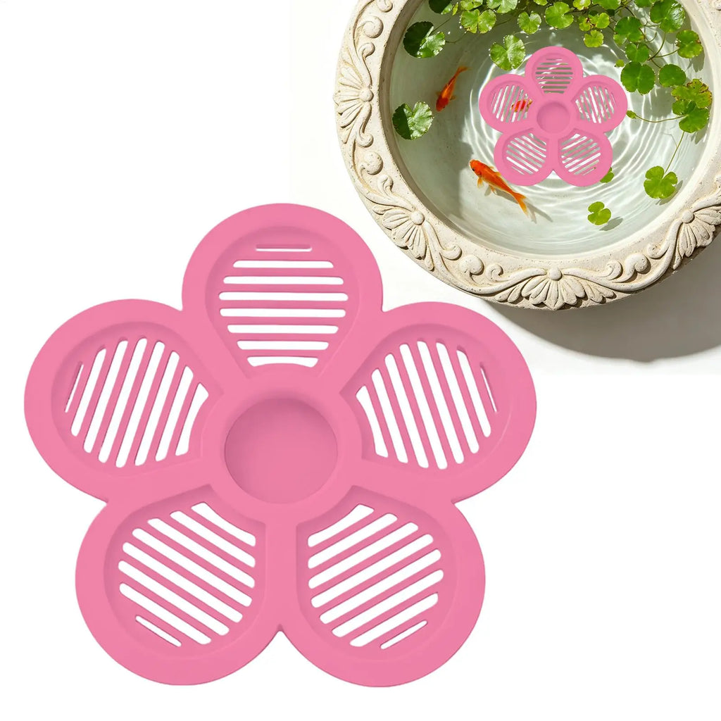 Floating Bee Waterer Flower Shape Island Butterfly Watering Station