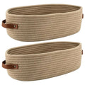 Woven Baskets Storage 2 Handles Large Bin Decorative Basket Bathroom