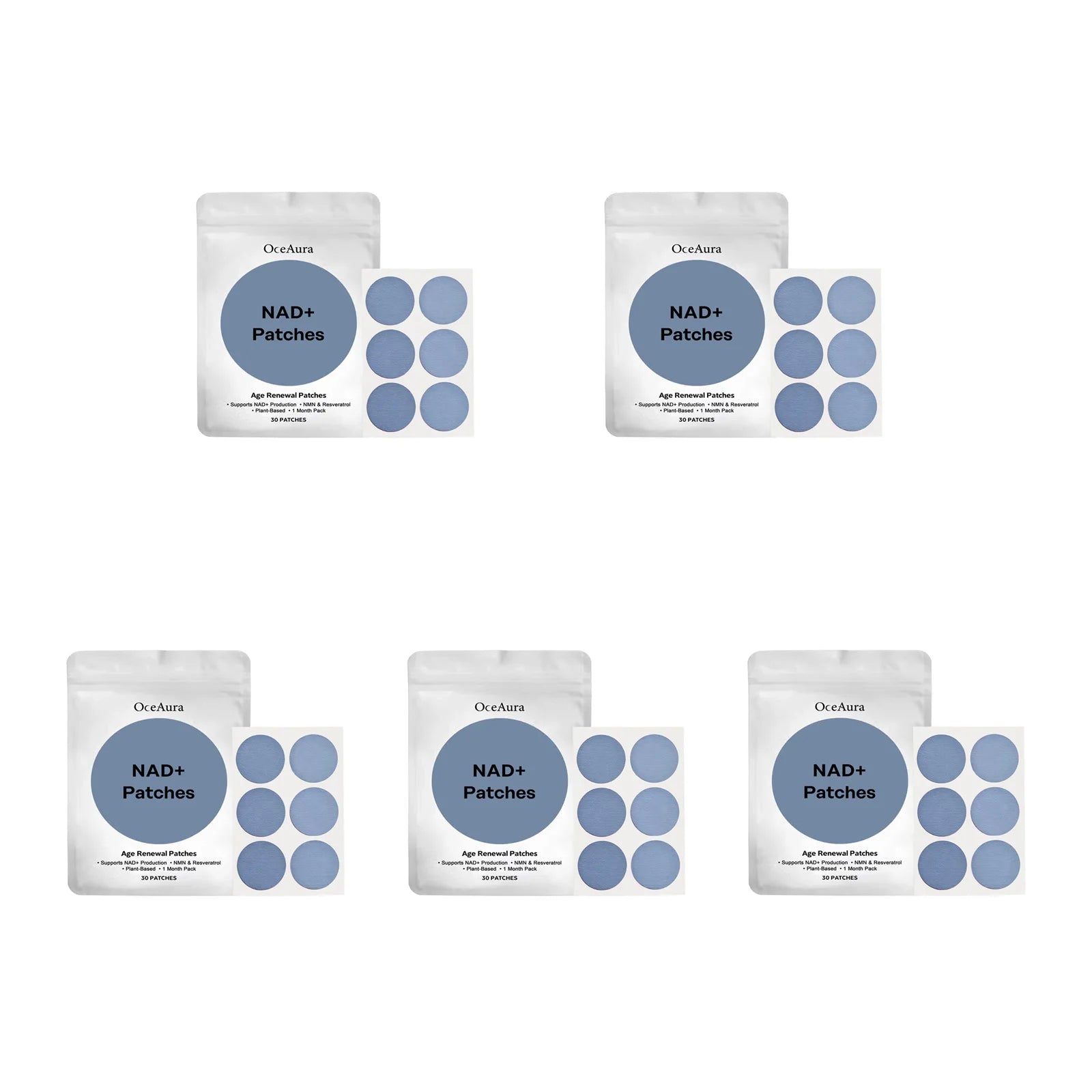 OceAura Nourishing Body Care Patches – Anti-Aging, 30 ct Body Care Patches Zpaxo 150pcs