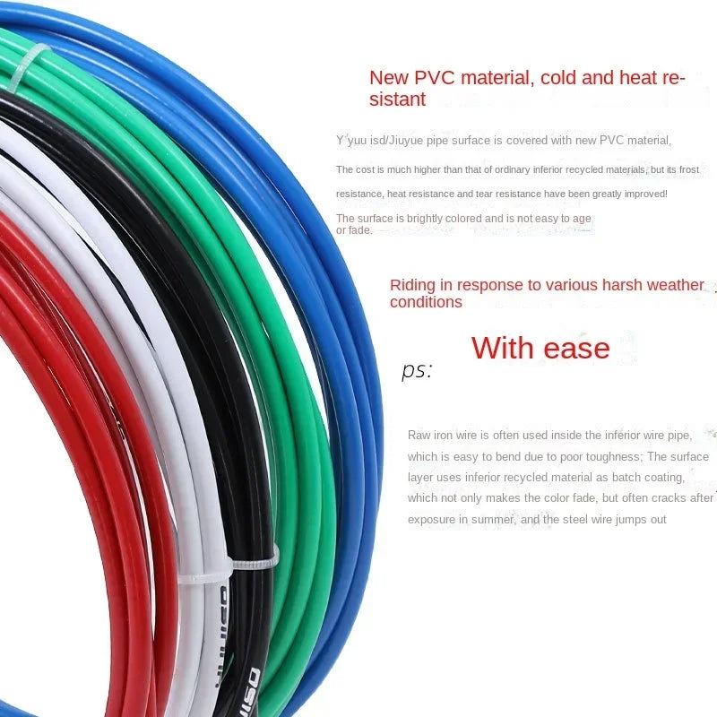 3M MTB Road Bike Brake/Shifting Cable Housing Sets 4mm 5mm Bicycle Derailleur Line Pipe Brake Cable Line Pipe Kit Bike Parts Zpaxo