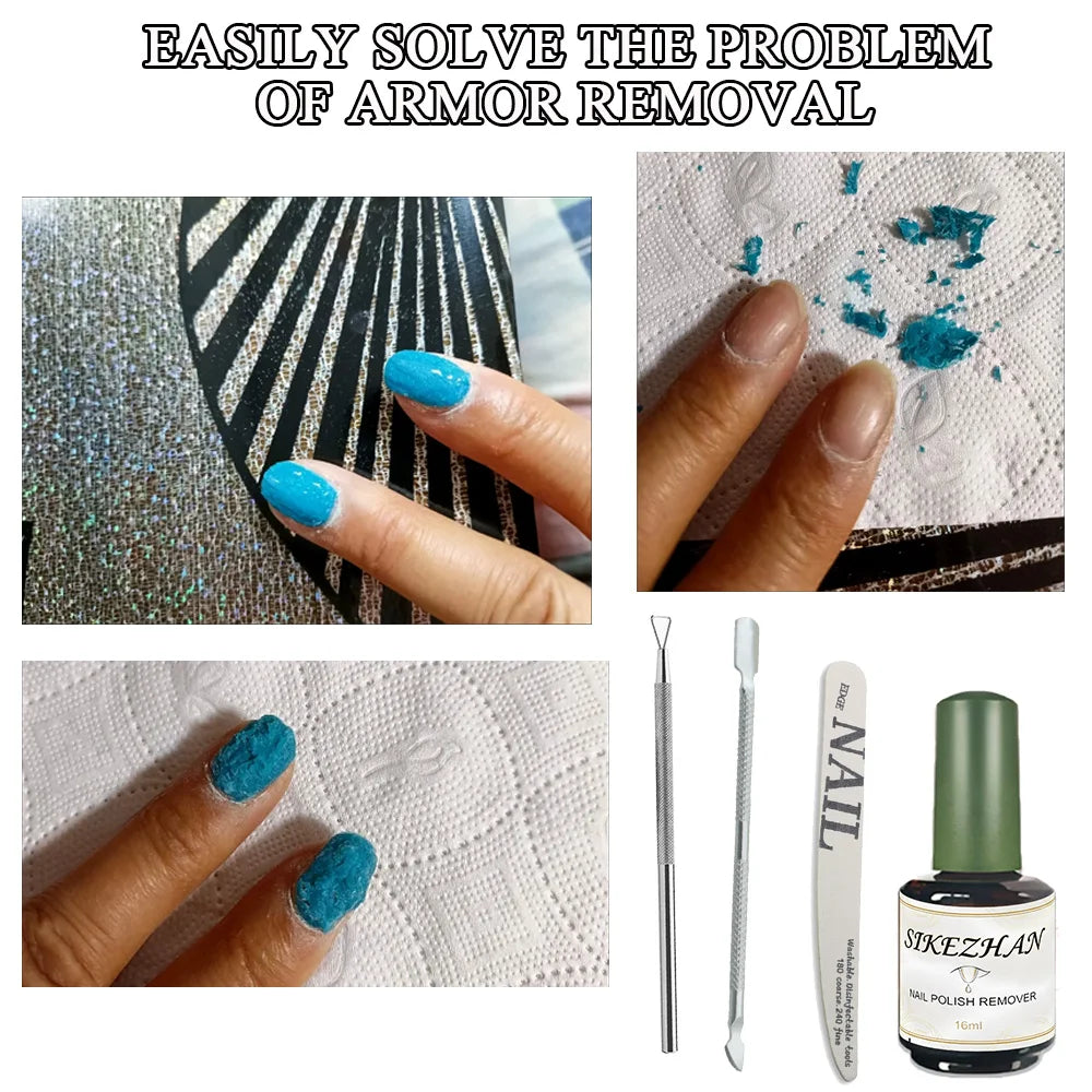 A Portable Home Nail Care Set with Gentle and Quick Removal of Nail Polish Remover and Tool That Does Not Harm The Nails Zpaxo