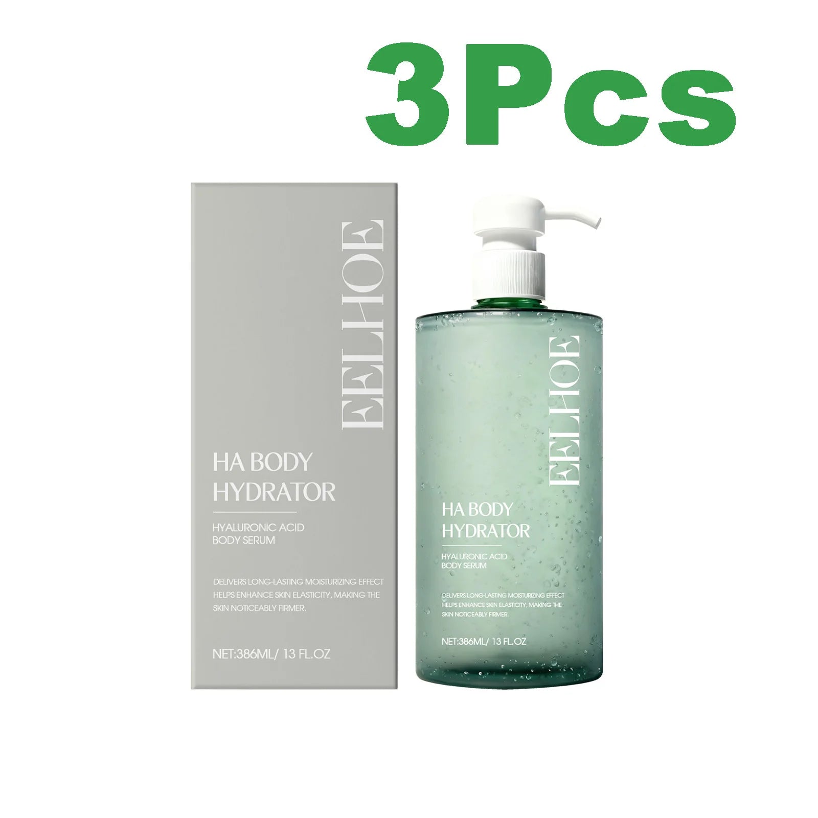 Eelhoe Hyaluronic Acid Body Serum – Firming & Hydrating 386ml Body Serum Zpaxo 3 x 386ml Boxed