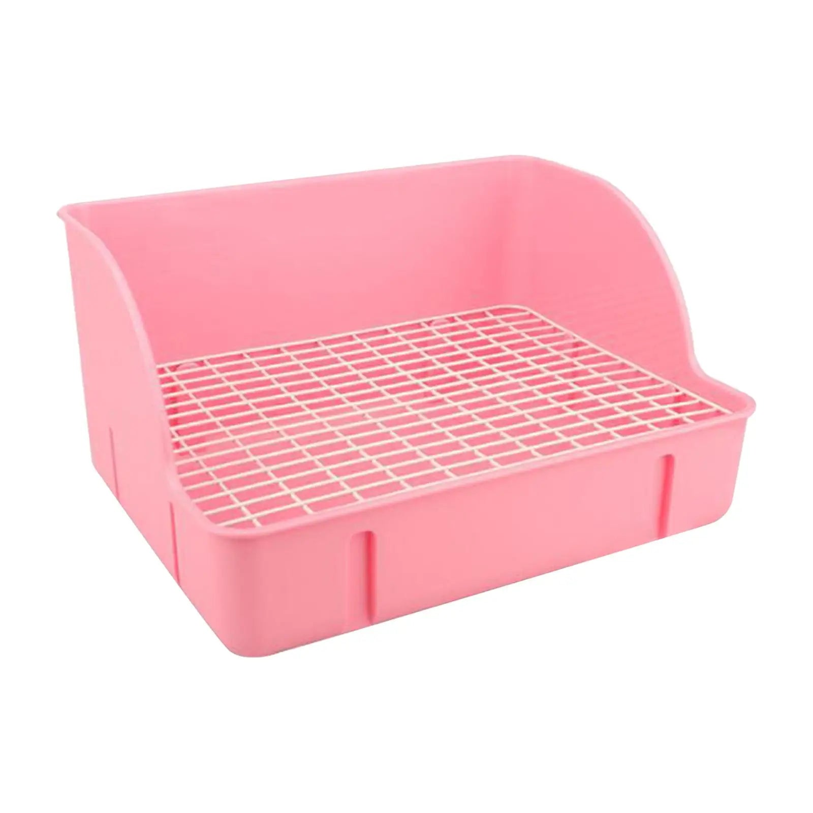 Rabbit Litter Box for Cage Bedpan Small Animals Litter Tray Potty Trainer for Guinea Pigs Bunny Chinchillas Ferrets Rats Zpaxo Pink