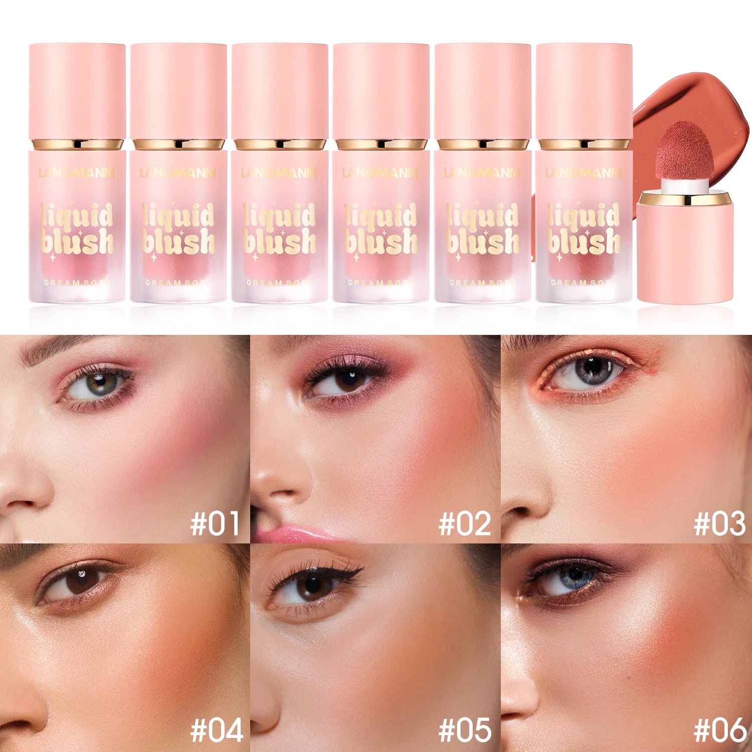 Liquid Powder Blusher Natural Lasting Makeup Effect Easy Halo Matt