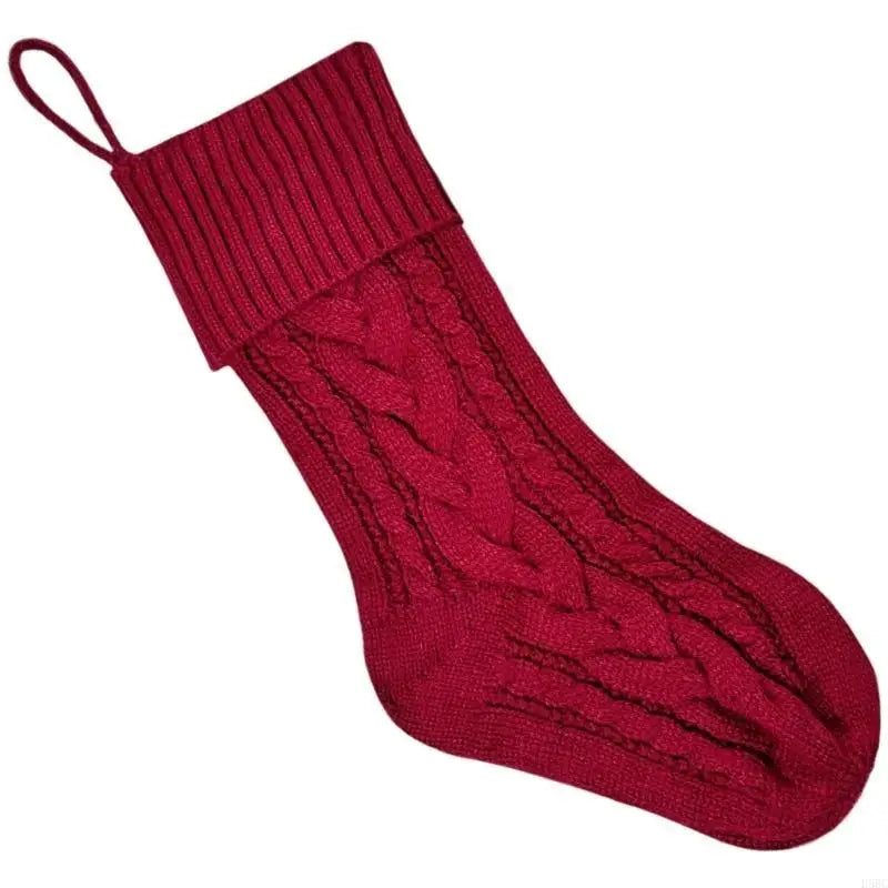 Reusable Spacious Christmas Sock Knitted Design Multiple Pattern Zpaxo Red China Mainland