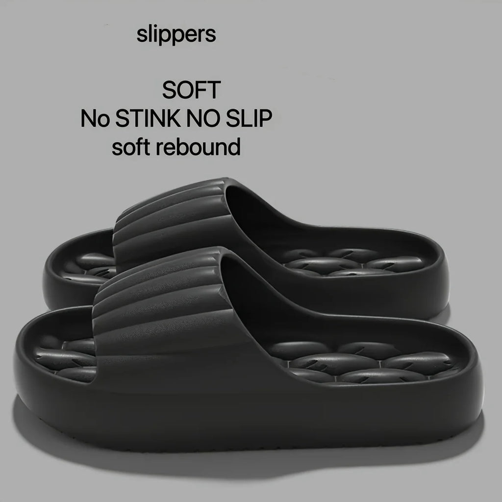 Slippers Women's EVA Slide Soft Comfortable Non-slip Indoor Outdoor Zpaxo black 40-41
