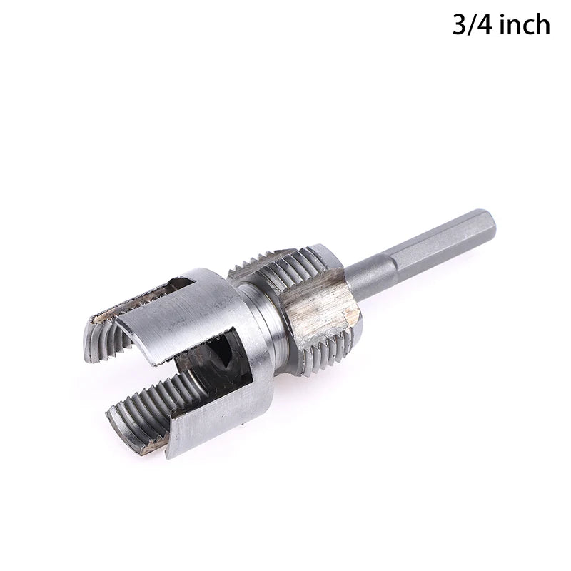 For 1/2 DN15 3/4 DN20 Plumbing Integrated Water Pipe Thread Opener PPR Thread Repair Tool Electric Drill Pipe Threading Device Zpaxo B
