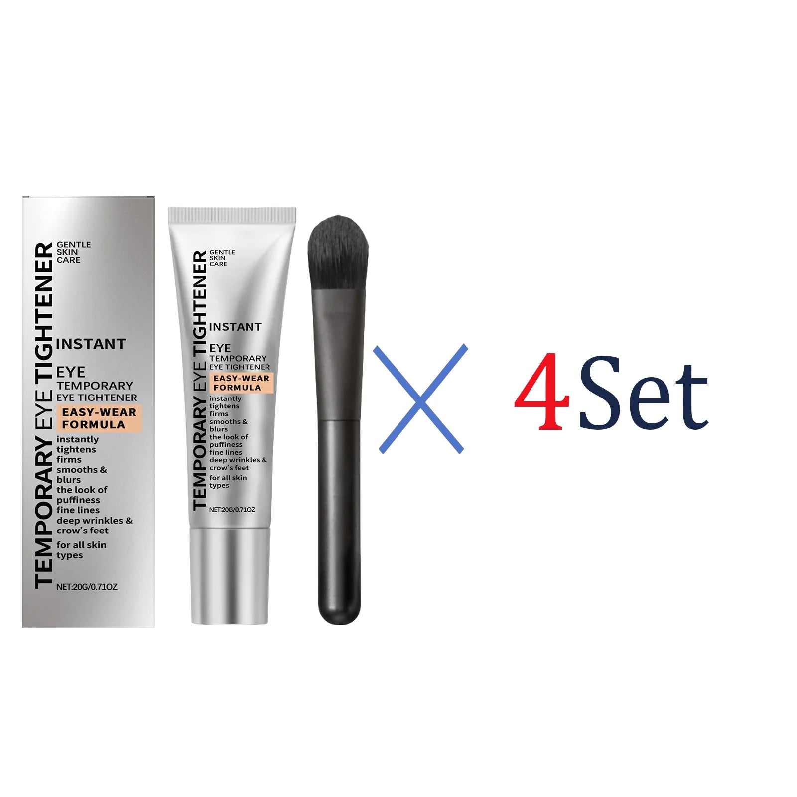 Anti Wrinkle Eye Cream Dark Circle Puffiness Reduction Moisturizing Eye Treatment Hydrating Under Eye Cream for Fine Lines Zpaxo 4 Set