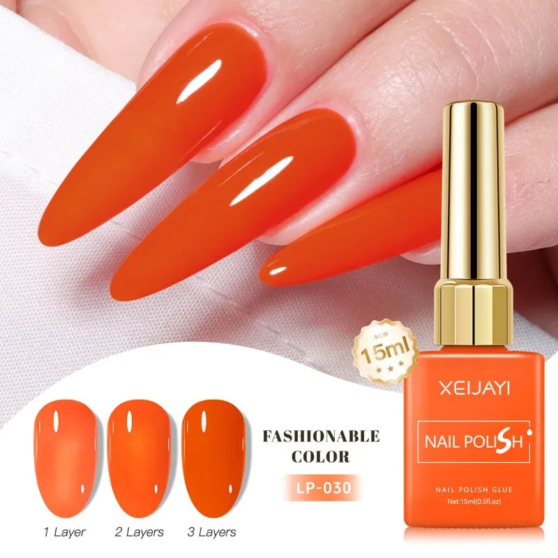 Colored Nail Varnish Gel 60 Colors Gloss Matte Ice-clear Nails Polish Zpaxo 30