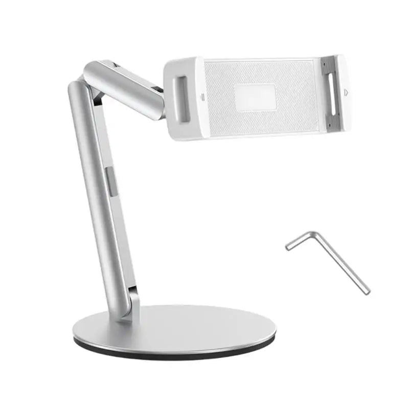 652F Aluminum Alloy Adjustable Height Tablets Stand Double Arm Work Zpaxo