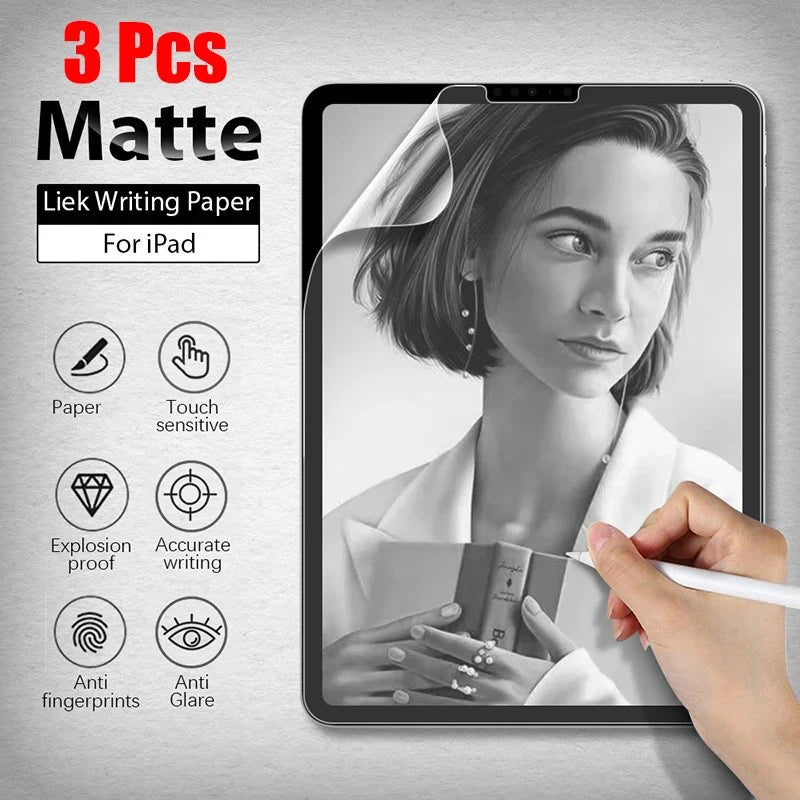 Matte Like Paper Film For IPad Pro12.9 1th 2th 3th 4th 5th 6th generation Screen Protector For IPad Pro 12.9 2022 2021 2020 2018 Zpaxo