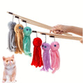 Lovely Cat Toy Funny Simulation Fish Furry Octopus Exercise Teaser