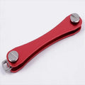 Smart key chain Mini Keychain Compact Key Decorative Holder Clip Home Storage Metal key Clip Aluminum Organizer Keychain Outdoor Zpaxo Red 2pcs