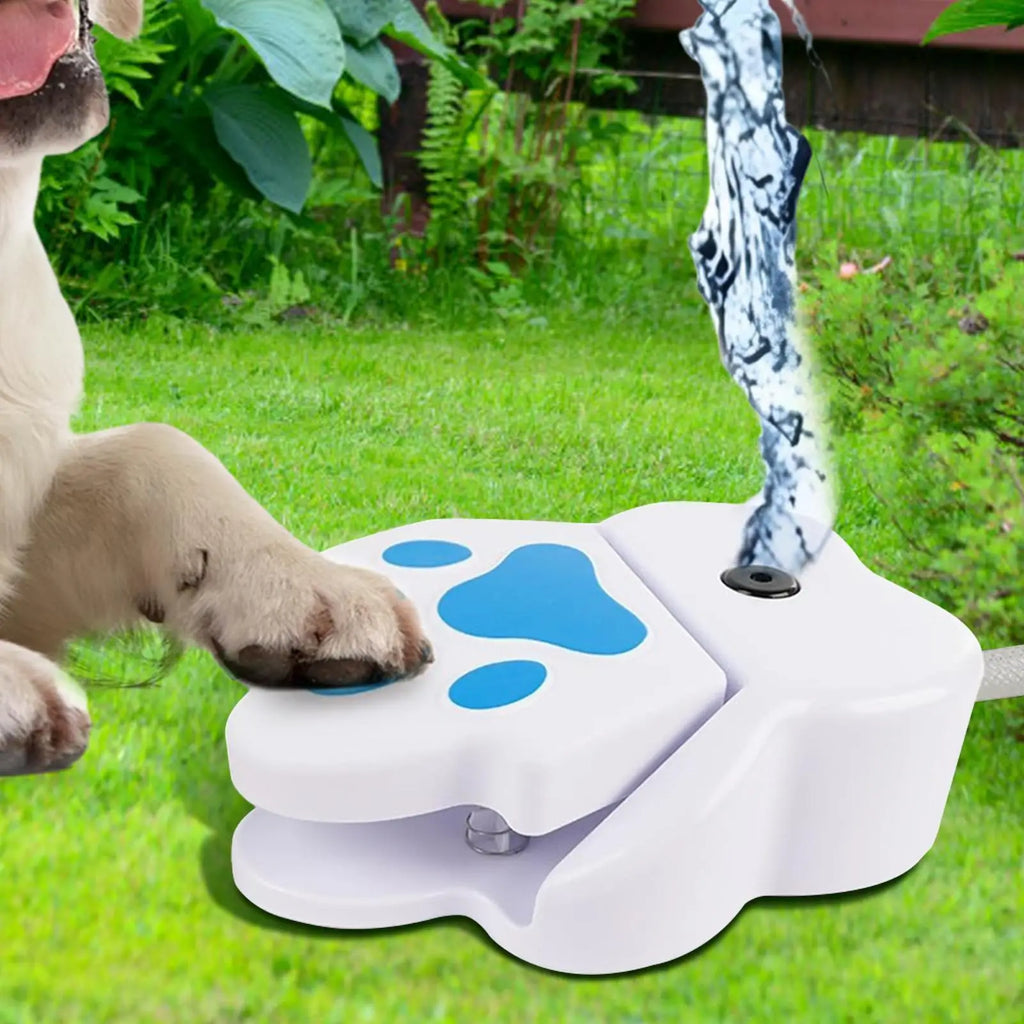 Paw Activated Dog Water Fountain Step Outdoor Pet Drinking Dispenser