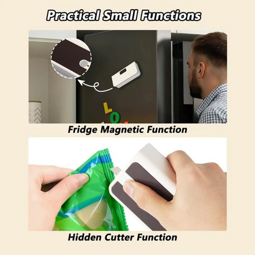 Mini Sealer Rechargeable Adjustable Speed LED Display Heat Seal