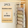 1 Multi-layer Pants Hanger Space Saving Closet Organizer Foldable