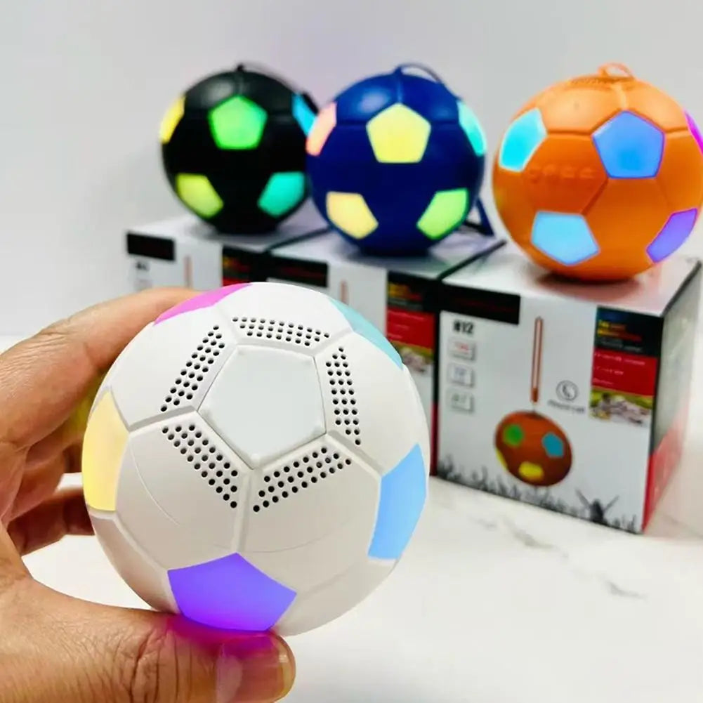 Football-Shaped RGB Bluetooth Speaker – 360° Surround Sound Portable Bluetooth Speaker Zpaxo