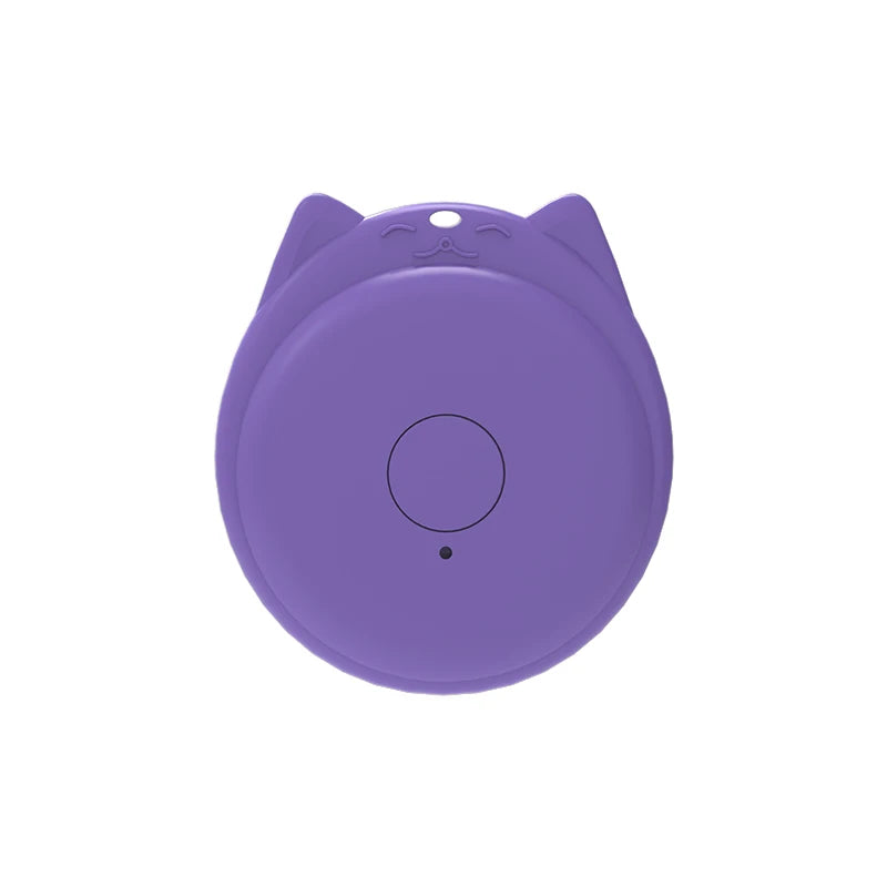 Mini GPS Tracker Locator AntiLost Alarm Wallet Keychain Smart Tag Bluetooth Tracer Keychain Dog Pet Child Bag Tracker Key Finder Zpaxo Purple-C