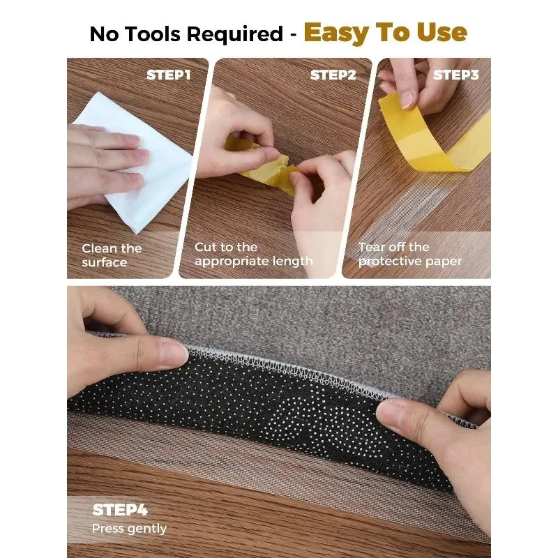 Strong Adhesive Tape Waterproof Double-sided Adhesive Mesh Tape Transparent for Clothes Hemming Carpet Installation No Sew Zpaxo