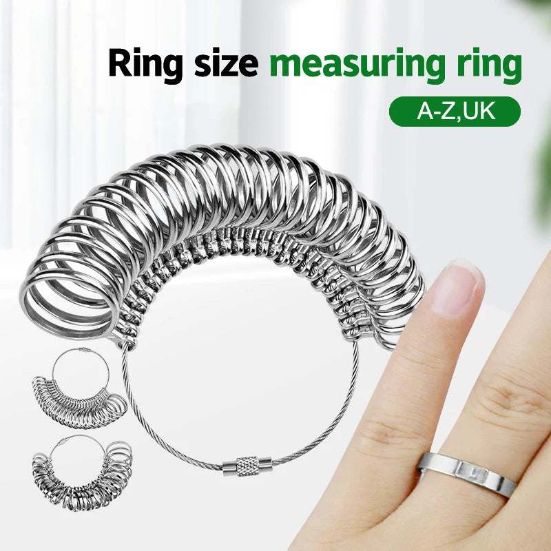 Finger Ruler Tool Jewellery Hand Grip Metal Ring Sizer UK Measurement Zpaxo