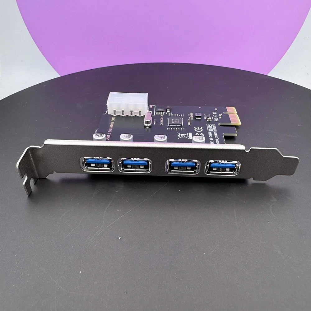 4 port USB 3.0 PCI-e Expansion Card PCI express PCIe USB 3.0 hub adapter 4-port USB3.0 controller USB 3 0 PCI e PCIe express 1x Zpaxo