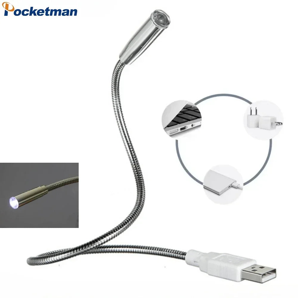 POCKETMAN USB LED Book Light – Flexible Mini Reading Lamp