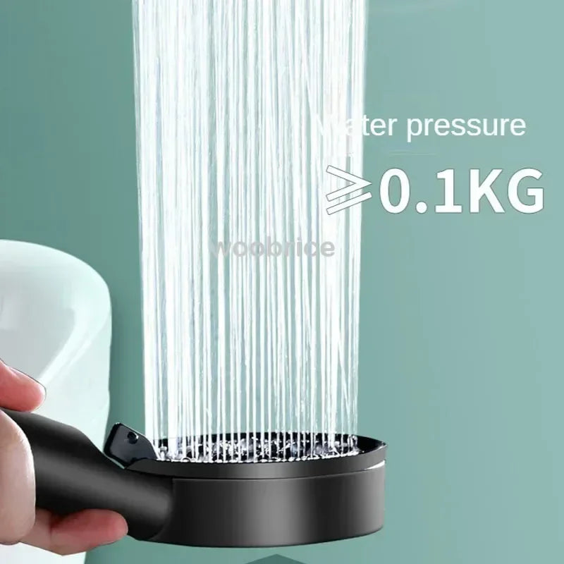 5 Mode Pressure Boost Shower Head Multifunction Adjustable Large Water Yield Shower Nozzle Massage Shower Bathroom Accessory Zpaxo