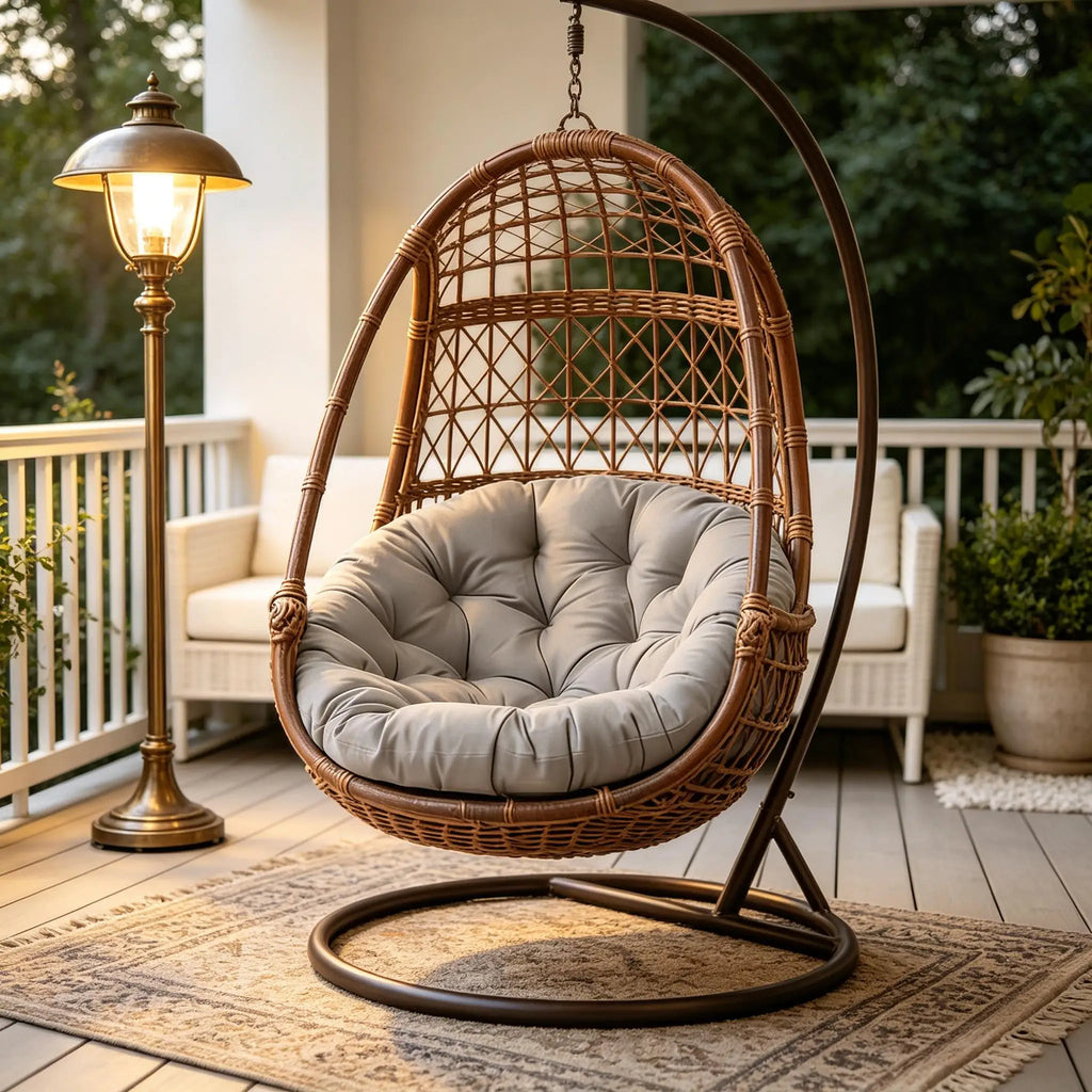 Outdoor Patio Seat Cushions Round Chair Fully Filled Strong Support