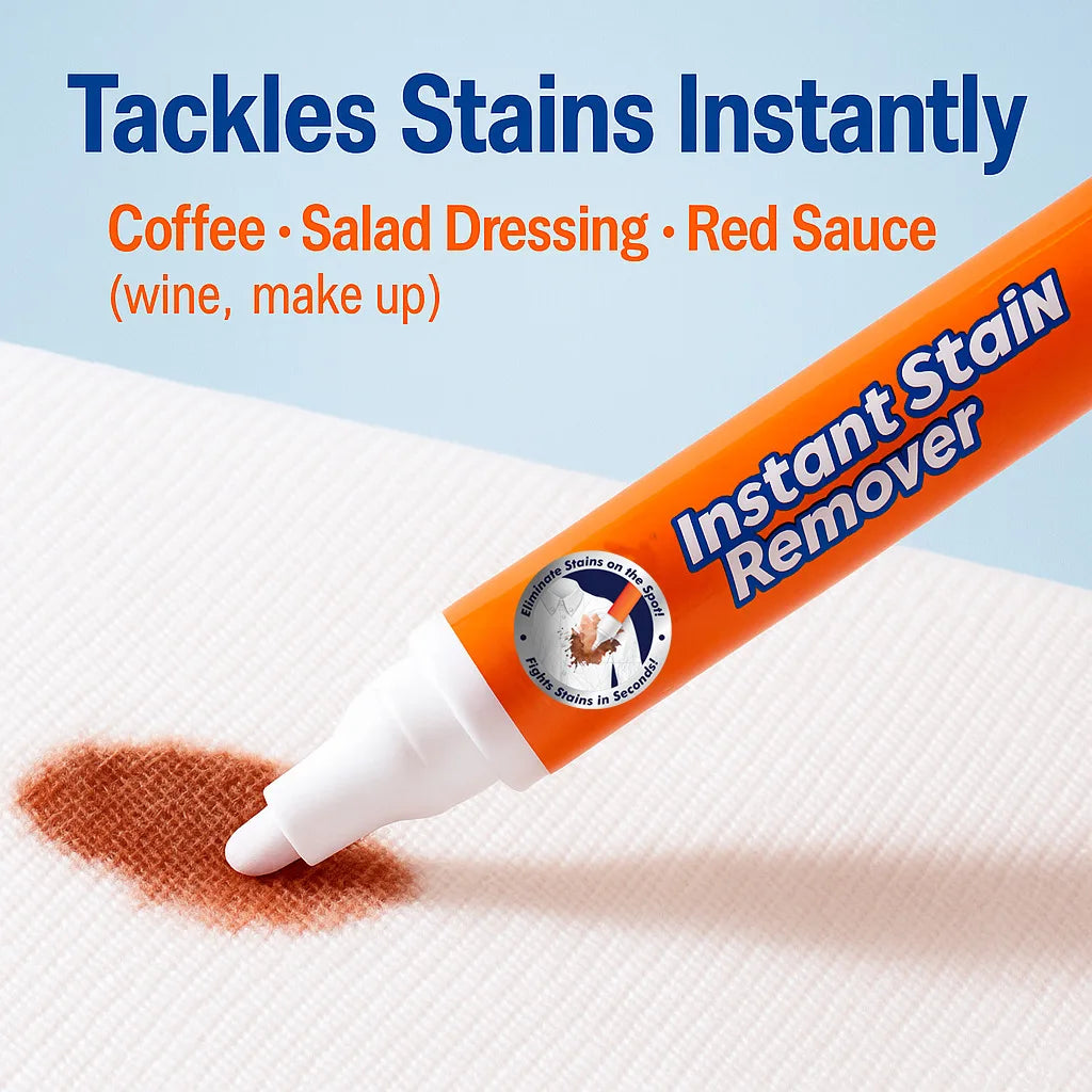 1/2/3/4PCS No-wash Portable Stain Remover Pen Portable Travel-Friendly Works on Food & Drink Stains Multipurpose Bleach Pen Zpaxo