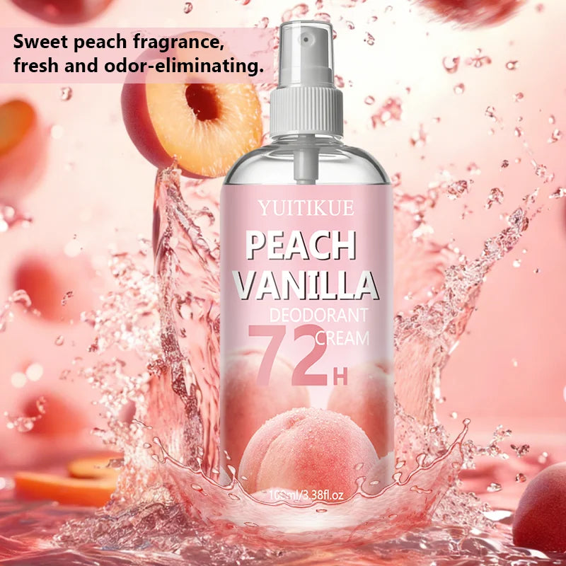 YUITIKUE Peach Vanilla Shoe Odor Eliminator Spray 100ml Shoe Deodorant Spray Zpaxo