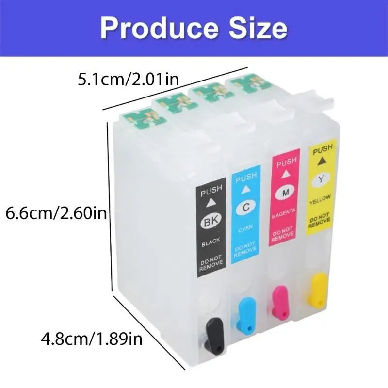 652F 604XL Cartridge with Chip Set Empty Box for XP2200/XP4200/WF-2950 Printers Zpaxo