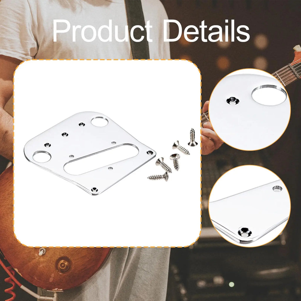 Guitar Tremolo Bridge Plate – B50 Metal Replacement Adapter Guitar Bridge Part Zpaxo