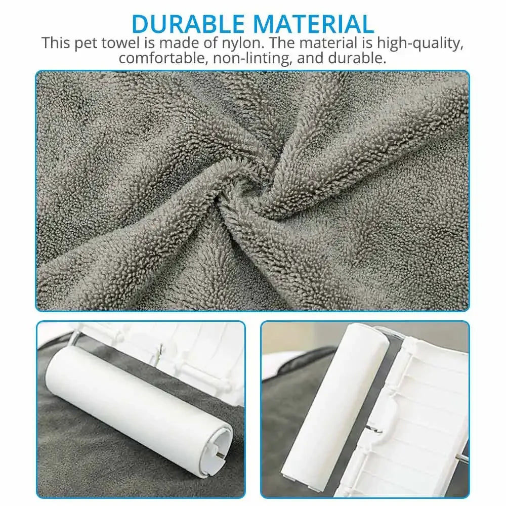 Super Absorbent Big Puppy Pet Dog Towel Bathrobe Bath Towels Quick-Drying Cat Bath Towel Bath Supplies Dog Towel Microfiber Zpaxo