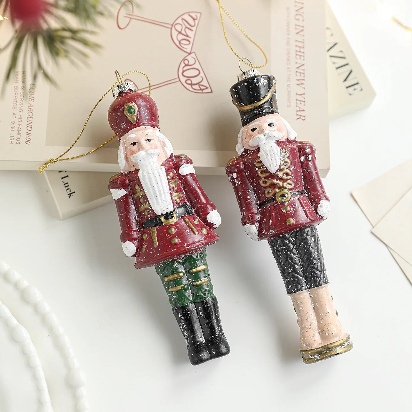 Soldier Nutcracker Christmas Ornament – 15cm Hanging Décor