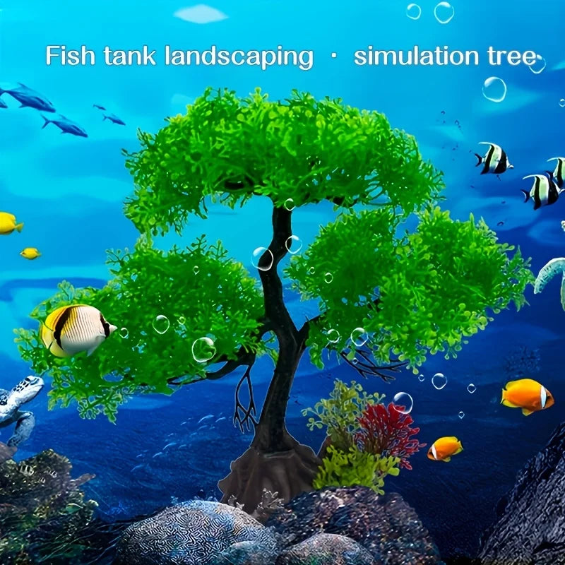 Aquarium Simulation Plants Fish Tank Landscaping Decorations Plastic