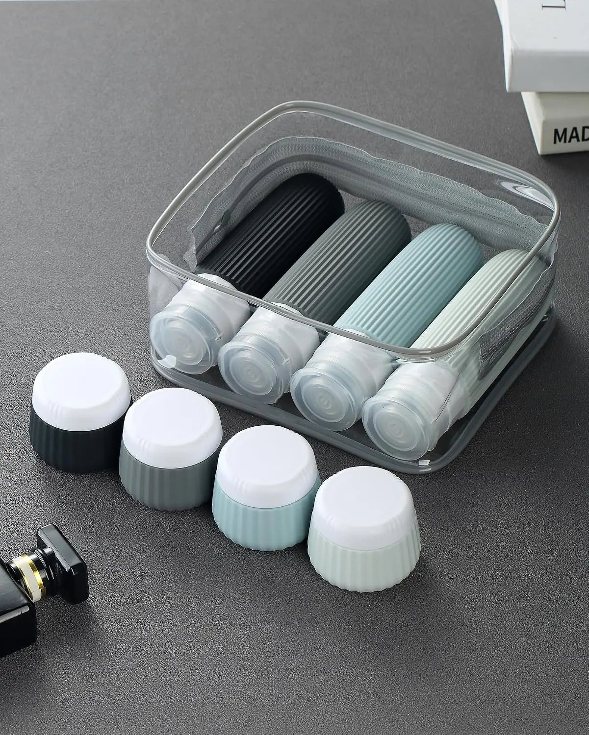 Mrsdry Travel Bottles TSA Approved Toiletries Leak Proof Silicone