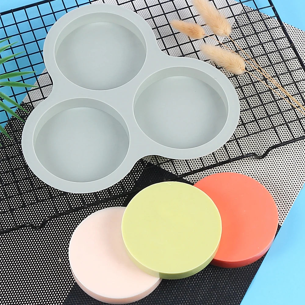 Silicone Egg Mold Air Fryer Egg Pan Reusable 3-Cavity Muffin Cake Baking Mould Kitchen Cooking Accessories Zpaxo