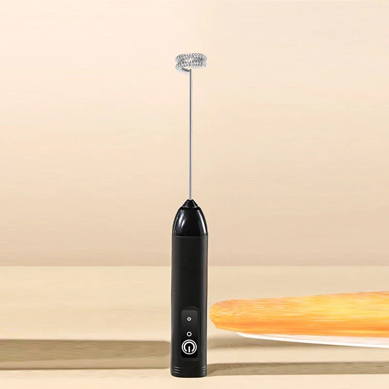 Electric Coffee Milk Frother Handheld Egg Beater Foamer Coffee Maker Electric Blender Mixer Mini Portable Blender Kitchen Tool Zpaxo black